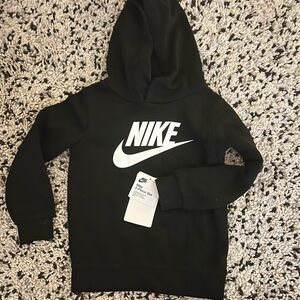 Nike Kids Black and White Logo Hoodie